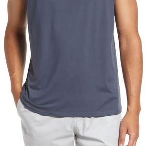 Custom Logo Eco-Friendly Quick Dry Lightweight Muscle <b>Singlet</b> Tank Top Best Quality Polyester/Cotton Slim Fit Breathable <b>Men</b> - Product Image 6