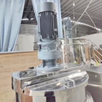 Équipement de fabrication de shampoing et de savon liquide de petite capacité 100L Pâte chauffante électrique Mélangeur cosmétique Réservoir de mélange de détergent
