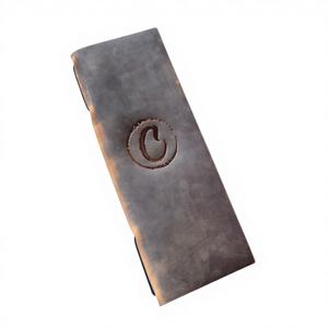 Porte-menu en cuir de luxe fait main, design pliable, fonctionnalités de protection, rechargeable, pour restaurants, cafés, hôtels, salles à manger - LMC-0067 - Product Image 1