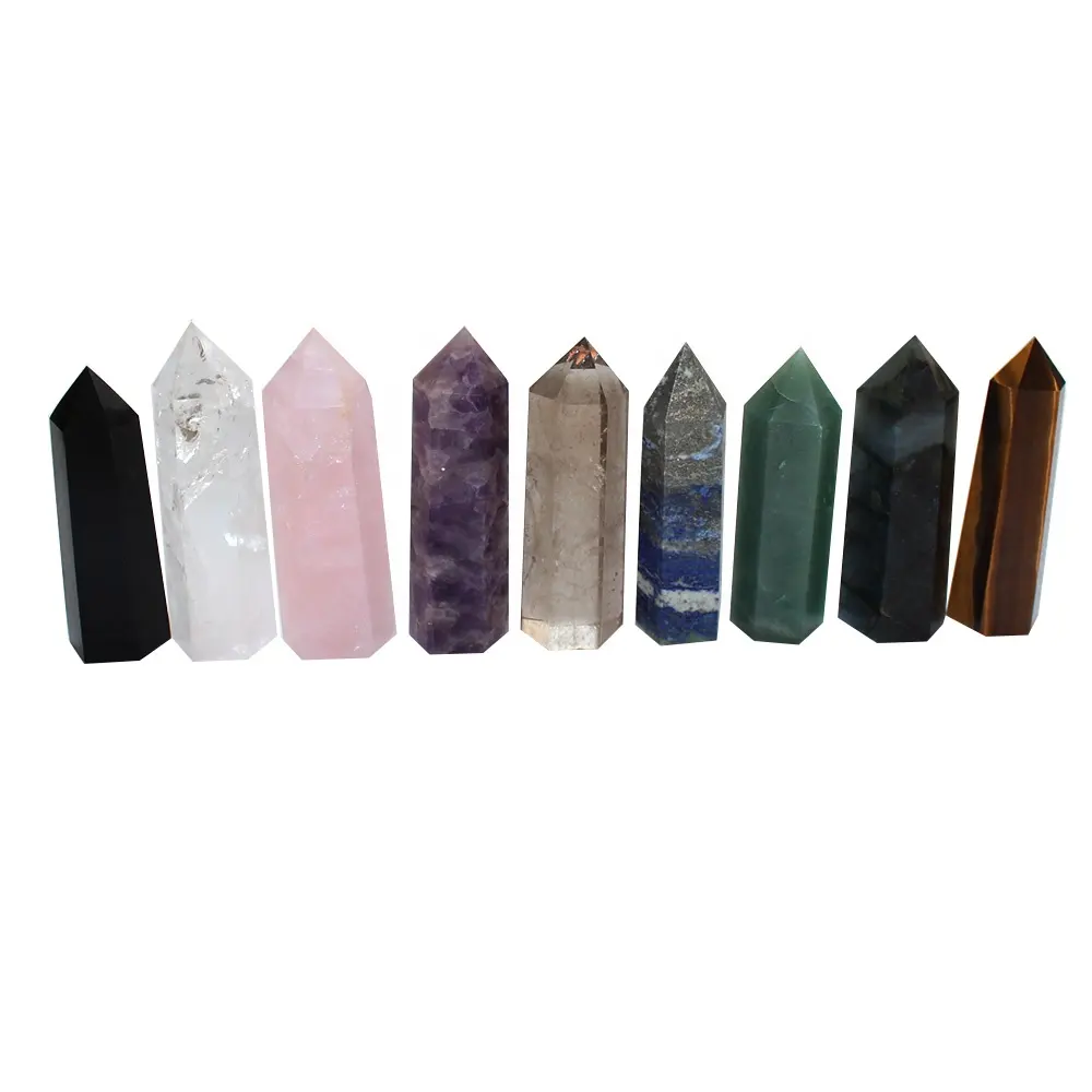 wholesale natural spiritual crystals healing stones rose quartz crystal stones amethyst wands points