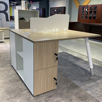 Nouvel arrivage Combinaison de personnel ouvert Table de travail d'ordinateur Centre d'appel à 120 degrés Poste de travail de bureau