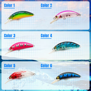 Umpan Pancing MISTER LURE Air Tawar 5.4g 6cm Crank Bait dengan Triple Hook untuk Ikan Trout dan Bass, Umpan Permukaan Air, Minnow - Product Image 2