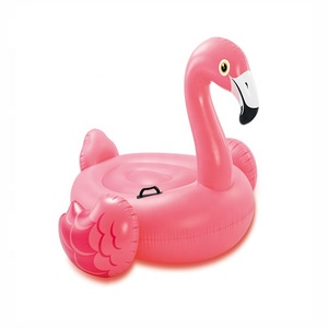 <span class=keywords><strong>INTEX</strong></span> 57558 Flotteur gonflable géant pour piscine, plage, extérieur, rose, équipement de jeu aquatique gonflable, flotteur de piscine flamant rose - Product Image 1