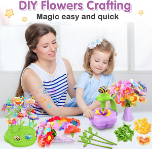 Kit <span class=keywords><strong>d</strong></span>'activités artistiques et créatives DIY pour enfants, jouets éducatifs préscolaires, jouets <span class=keywords><strong>de</strong></span> bouquets <span class=keywords><strong>de</strong></span> fleurs en tissu avec musique et lumière - Product Image 3