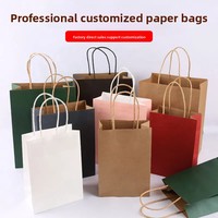 Emballage personnalisé, sacs en papier promotionnels de luxe, sacs en papier kraft blanc personnalisés, sacs de shopping en papier kraft brun avec votre propre logo