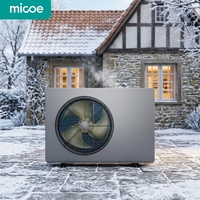 Pompe à chaleur air-air haute température MICOE 12 kW pour maison, chauffe-eau solaire R290, chauffage, refroidissement et production d'eau chaude