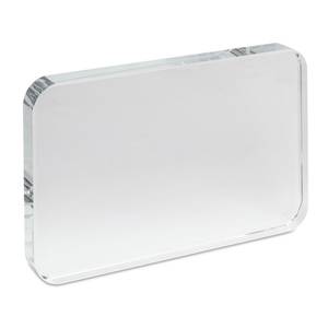 Prensapapeles Rectangular de Vidrio 80x100 H19, Elegante Soporte para Papelería - Product Image 2