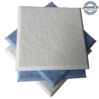 Panneau mural acoustique bleu et blanc, plusieurs couleurs au choix, absorbant le son, décoratif, 100% fibre de polyester, moderne