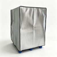 Housse de palette thermique, contrôle de la température, imperméable, résistante aux intempéries, en aluminium pour l'expédition et l'emballage