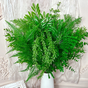 Plantes vertes artificielles, branche de 30 cm à 100 cm, en plastique, décorations pour mariage et maison - Product Image 1
