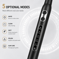 Brosse à dents électrique sonique intelligente professionnelle, douce, rechargeable, étanche IPX7, 5 modes, blanchiment des dents, autonomie de 60 jours