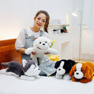 Vente directe d'usine Jouets en peluche pour chiens à <span class=keywords><strong>corps</strong></span> souple allongés Animaux mignons en peluche en forme d'animaux Jouets en peluche pour chiots dodus Compagnon pour bébé - Product Image 2