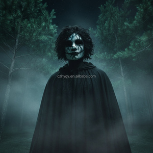 Máscara de Fiesta de Halloween con Estilo Terrorífico, Diseño de Calavera Sangrienta, Diablo, Joker, con Pelo, para Disfraces de Fiesta Temática - Product Image 2