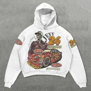 Trendy Vintage Custom 100% Cotton French Terry Oversized Solid <b>Hoodie</b> <b>500</b> <b>Gsm</b> Heavyweight Acid Washed Grey Embroidery - Product Image 3