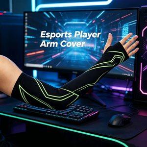 Mangas de Brazo sin Dedos de Diseño Personalizado y Alto Rendimiento para Juegos y Deportes - Product Image 3