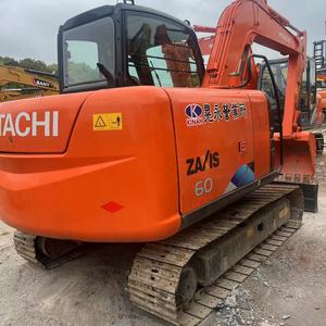 Mini excavadora Hitachi ZX60 usada de 6 toneladas, modelo 2022, bajas horas de trabajo, componentes de motor y engranaje probados e inspeccionados, asequibles - Product Image 5