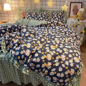 El <span class=keywords><strong>precio</strong></span> de fábrica al por mayor de verano funda nórdica china ropa de cama conjunto de lujo de tamaño - Product Image 1