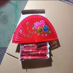 Éventail espagnol peint à la main pour mariage, éventails en bois, éventail pour femme - Product Image 6