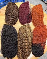 Perruques brésiliennes Letsfly en cheveux vierges naturels, avec dentelle frontale complète 13x4, densité 200%, de 14 à 38 pouces, ondulations Water Wave/lisses/Body Wave, 100% cheveux humains