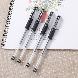 Regalo all'ingrosso pubblicità promozionale ricaricabile cancelleria 0.5mm inchiostro penna Gel plastica Bulk rosso nero blu firma penne Gel - Product Image 3