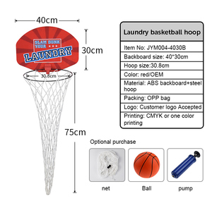 Panier de <span class=keywords><strong>basket</strong></span>-ball suspendu à la porte 2 en 1, panier de <span class=keywords><strong>basket</strong></span>-ball avec panier à linge - Product Image 4