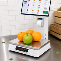 Yazar Kasa Makinesi POS Terminali Hepsi Bir Arada POS Sistemi Kapasitif Dokunmatik Ekran 15.6 İnç Tartım Terazisi Dahili Yazıcı Windows