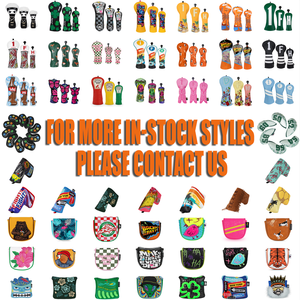 Juego de Fundas para Palos de <span class=keywords><strong>Golf</strong></span> de Cuero Sintético Negro con Diseño de Trébol de Cuatro Hojas, Funda para Cabeza de Palo de <span class=keywords><strong>Golf</strong></span>, Accesorios de <span class=keywords><strong>Golf</strong></span> - Product Image 5