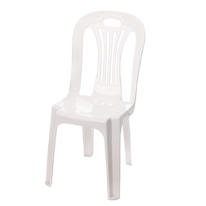 <span class=keywords><strong>Chaise</strong></span> de <span class=keywords><strong>jardin</strong></span> empilable blanche pas chère en plastique PP <span class=keywords><strong>sans</strong></span> accoudoirs pour événements en plein air - Product Image 1