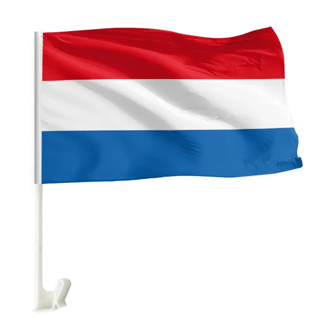 Aangepaste Nederlandse Raamvlag Syria - Germany - Kuwait - Sri Lanka-Rusland Clip De Autoraamvlag