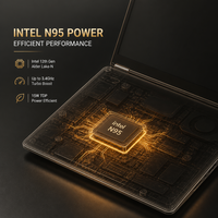 Ordinateur portable OEM en gros, écran IPS Full HD 15,6 pouces, processeur Intel N95 Quad Core, 16 Go de RAM, 512 Go de SSD, Windows 11 Home