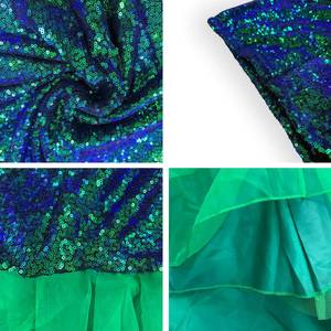 Disfraz de Sirena para Mujer, Elegante Vestido Verde con Lentejuelas para Fiesta de Disfraces de Halloween, Disfraz de Cosplay para Adultos - Product Image 3