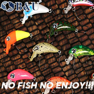 Señuelo de Pesca B&U JT22 de 26 mm y 1.8 g, Señuelo de Plástico ABS Duro, Tipo Crankbait, para Río, Lago, Agua Dulce y Salada, para Pesca de Tilapia, Bluegill y <span class=keywords><strong>Sunfish</strong></span> - Product Image 6