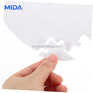Puzzle en papier imprimable vierge pour sublimation, forme d'œuf de Pâques A4, grand format, 46 pièces - Product Image 6