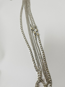 Cadena de Plata de Ley 925 al por Mayor |   Collar de cadena cubana estilo hip-hop para hombre |   Collar de Cadena Pulida de Seis Lados - Product Image 6