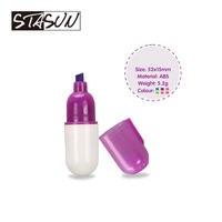 Mini-surligneurs fluorescents en forme de pilule, format poche, ensemble de stylos capsules fantaisie pour enfants, écoles et cadeaux médicaux
