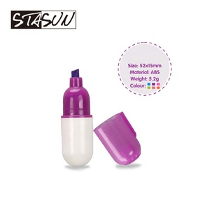 Mini Marcador Fluorescente en Forma de Pastilla de Vitamina, Juego de Bolígrafos de Cápsula Novedosos de Bolsillo para Niños, Escuelas y Regalos Médicos - Product Image 3