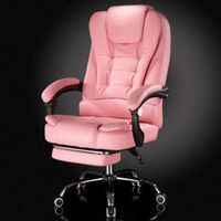Chaise de bureau confortable pour cadres, chaise pivotante de haute qualité en PU, ergonomique, inclinable, pivotante, chaise de direction