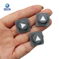 Bouton de commande de panneau de commande de commutateur conducteur Deson, bouton de commutateur laser, clavier, bouton en silicone carré