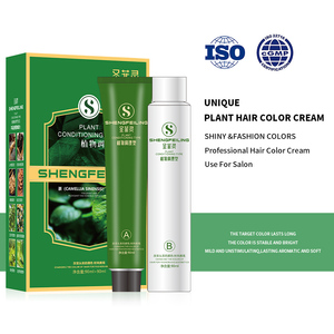 SHENGFEILING, venta al por mayor, tinte para el cabello de 68 colores, crema de larga duración de 100ml para cabello rubio, cobertura gris permanente a base de hierbas - Product Image 6