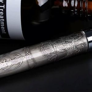 Large Map Pattern High Quality Metal Ballpoint <b>Pen</b> with logo Business Signature Metal <b>Pen</b> Black Suitable for Brand Promotion - Product Image 5
