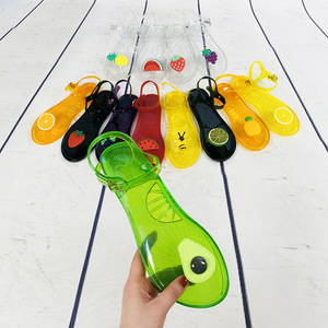 Nouvelles sandales plates fantaisie pour femme, style fruit, à enfiler, <span class=keywords><strong>chaussures</strong></span> de plage en PVC effet gelée pour femme - Product Image 3