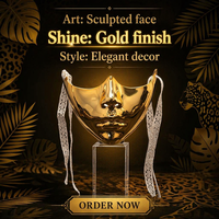 Masque de fête pour adulte Halloween Steampunk intégral imperméable 2026 PVC 3D écologique réutilisable pour usage extérieur