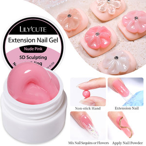 <span class=keywords><strong>LILYCUTE</strong></span> Gel de Modelado 3D para Uñas, 8ml, Sólido, con Textura de Gelatina, Altamente Moldeable, para Esculpir Flores en 5D, Fabricación OEM - Product Image 1