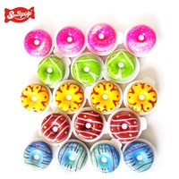 High Quality Multi-Colored Kids Doughnut Gummy Candy Bulk Bottles with Fruity Flavors Sweet Halal and Customizable Packaging