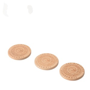 Posavasos Redondo de Madera Maciza, Aislante del Calor, Antideslizante, para Tazas de Té y Café, con Logotipo Personalizado, Regalo Promocional - Product Image 5
