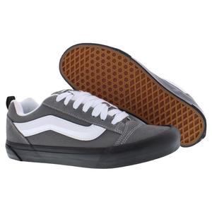 Vans Knu Skool Chaussures de skate unisexes en toile à tige basse couleur tonale Pewter - Product Image 4