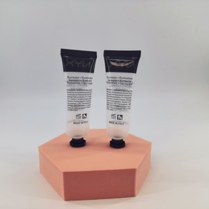 Tube cosmétique transparent de luxe pour crème de fond de teint, maquillage, crème BB/CC, emballage PCR privé. - Product Image 5