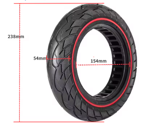 Neumático de Goma Sólida 60/70-7 10x2.5 con Anillo de Color, Antipinchazos y Absorción de Impactos para Patinete Eléctrico <span class=keywords><strong>Xiaomi</strong></span> Mi4 <span class=keywords><strong>Pro</strong></span> - Product Image 5