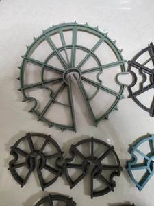 Espaciador de rueda de barra de refuerzo de plástico original Encofrado de alta calidad para espaciadores de barra de refuerzo y rueda - Product Image 3