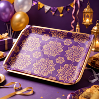 623213 Lila & Gold Mandala Geschenkpapier Premium Festliches Geschenkpapier für Diwali, Eid & Feiertagsgeschenke